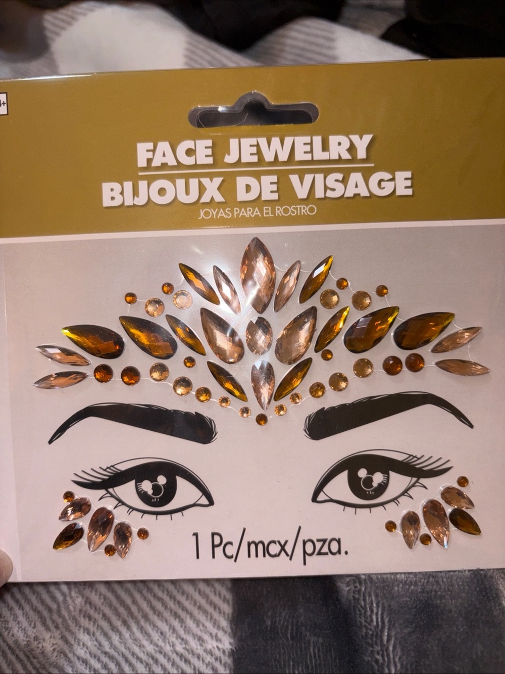 Amber Face Jewelry Gems - Women Makeup